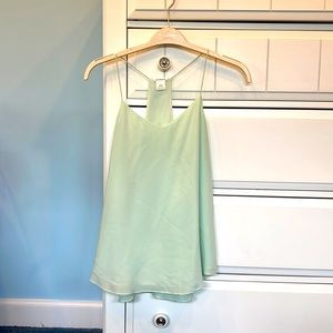Club Monaco teal tank top, thin straps